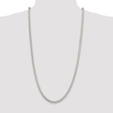 Sterling Silver Rhodium-plated 5mm Round Spiga Chain - QS-1148DC52-4957