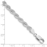 Sterling Silver Rhodium-plated 5mm Solid Rope Chain - QD-A825327D-7007