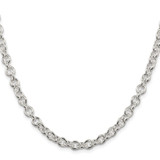 Sterling Silver Rhodium-plated 6.1mm Cable Chain - QF-5415EC79-6498