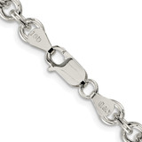 Sterling Silver Rhodium-plated 6.1mm Cable Chain - QF-9F70FF2D-8122