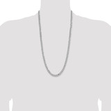 Sterling Silver Rhodium-plated 6.5mm Curb Chain - QC-BA3C80E2-8234