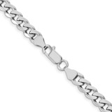 Sterling Silver Rhodium-plated 6.5mm Curb Chain - QC-FA76797B-6462
