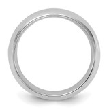 Sterling Silver Rhodium-plated 6mm Comfort Fit Size 9 Band