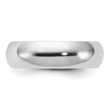 Sterling Silver Rhodium-plated 6mm Comfort Fit Size 9 Band