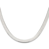 Sterling Silver Rhodium-plated 7.3mm Magic Herringbone Chain - QH-17AAEAF9-8541