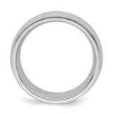 Sterling Silver Rhodium-plated 7mm Comfort Fit Milgrain Size 11 Band