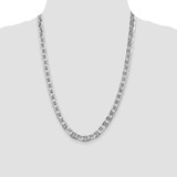 Sterling Silver Rhodium-plated 7mm Flat Anchor Chain - QA-5B47C0EC-2053