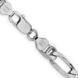Sterling Silver Rhodium-plated 8.25mm Figaro Anchor Chain - QA-13411F1D-3691