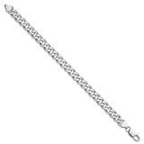Sterling Silver Rhodium-plated 8.3mm Curb Chain - QC-31D4D407-9507