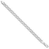Sterling Silver Rhodium-plated 8.3mm Pav‚ Curb Chain - QC-E60EB689-4534