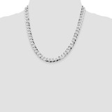 Sterling Silver Rhodium-plated 8.5mm Flat Curb Chain - QL-0B60B115-6818
