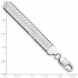 Sterling Silver Rhodium-plated 8.75mm Magic Herringbone Chain - QH-278E4692-9002