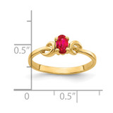 14k 5x3mm Oval Ruby ring