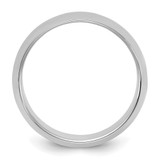 Sterling Silver Rhodium-plated 8mm Half-Round Size 9 Band