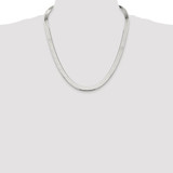 Sterling Silver Rhodium-plated 8mm Magic Herringbone Chain - QH-A71D48D5-9560