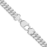 Sterling Silver Rhodium-plated 9.3mm Curb Chain - QC-D0F5B97B-9537