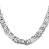 Sterling Silver Rhodium-plated 9.5mm Flat Anchor Chain - QA-D1278BA2-9154