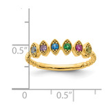 14k 6 Birthstone Mother's Ring Mounting - XM-65BFDAA9-7124