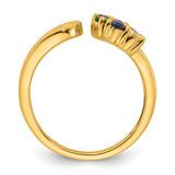 14k 6 Birthstone Wrap Mother's Ring Mounting