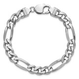 Sterling Silver Rhodium-plated 9mm Figaro Chain - QF-01BB5804-1578