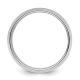 Sterling Silver Rhodium-plated 9mm Half-Round Size 8 Band