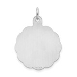 Sterling Silver Rhodium-plated A Date To Remember Disc Charm - QC-AB57A7B5-6327