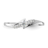 Sterling Silver Rhodium-plated and CZ Ring - QR-121CB387-4214