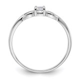 Sterling Silver Rhodium-plated and CZ Ring - QR-5FF88E9B-7273