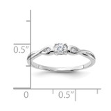 Sterling Silver Rhodium-plated and CZ Ring - QR-EE7CAB5F-6197