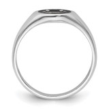 Sterling Silver Rhodium-plated Black Enamel Smiley Face Ring - QR-AAB806F9-6709