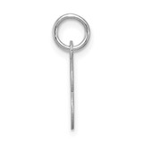 Sterling Silver Rhodium-plated Block Letter B Initial Charm - QC-01F60B00-3780