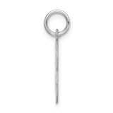 Sterling Silver Rhodium-plated Block Letter B Initial Charm - QC-3DB8FE00-3684