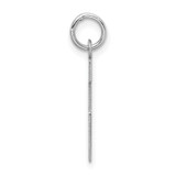 Sterling Silver Rhodium-plated Block Letter L Initial Charm - QC-877686EB-4266