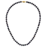 14k 6-7mm Black Near-Round Freshwater Cultured Pearl 18 inch Necklace