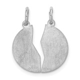 Sterling Silver Rhodium-plated Breakapart Mizpah Charm - QC-8E3221E0-7339