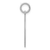 Sterling Silver Rhodium-plated Brocaded Letter C Initial Charm - QC-1A508E39-4677