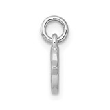 Sterling Silver Rhodium-plated Brushed Little Bird Pendant