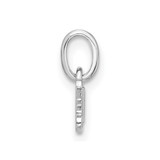 Sterling Silver Rhodium-plated Children's Small Enamel Butterfly Pendant - QP-5CFE7496-8717
