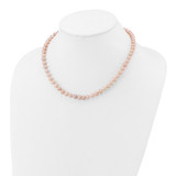 14k 6-7mm Pink Near-Round Freshwater Cultured Pearl 16 inch Necklace