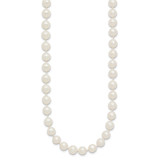 14k 6-7mm White Near-Round Freshwater Cultured Pearl 18 inch Necklace