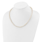 14k 6-7mm White Near-Round Freshwater Cultured Pearl 18 inch Necklace