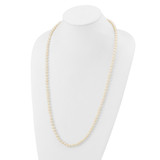 14k 6-7mm White Near-Round Freshwater Cultured Pearl 28 inch Necklace