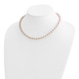 14k 6-7mm White Round Akoya Saltwater Cultured Pearl 16 inch Necklace - PL-55AEEBCA-4486