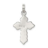 Sterling Silver Rhodium-plated Cross Charm - QC-7D0E3F03-6641