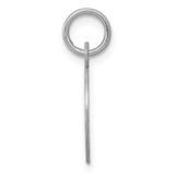Sterling Silver Rhodium-plated Cross Disc Charm - QC-BBD874B5-4189