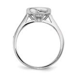 Sterling Silver Rhodium-plated CZ 3-Ring Set - QR-68540084-1825