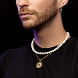 14k 6-7mm White Semi-Round Freshwater Cultured Pearl 16 inch Necklace