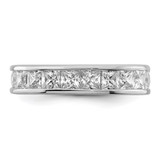 Sterling Silver Rhodium-plated CZ Eternity Band - QR-3DA9EFA8-5732