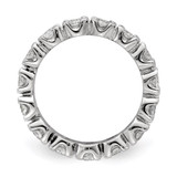 Sterling Silver Rhodium-plated CZ Eternity Ring - QR-16AEFD1B-1775