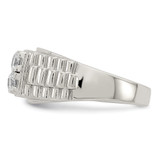 Sterling Silver Rhodium-plated CZ Fashion Ring - QR-E11E5DAD-8078